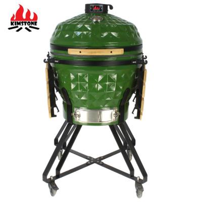 China Easily cleaned 24 inch kamado diamond bbq zubehr with stainless steel rack for sale