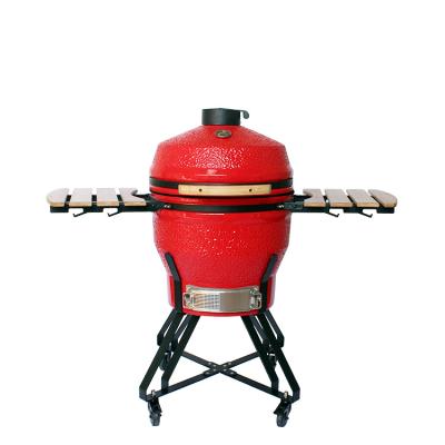 China Height Adjustable China Kamado 22 Inch Komodo Kamado Grill Red Zoll Garden Kitchen Barbecue Grills for sale