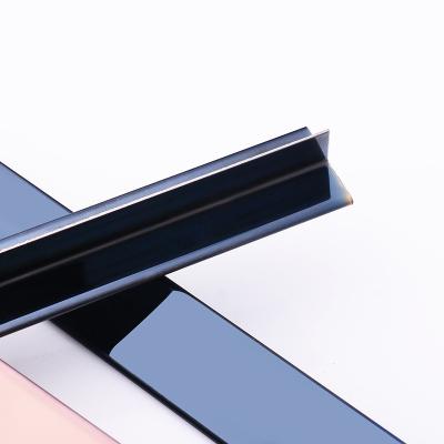 China Modern Transition Strip Stainless Steel Tile Trim Wall Corner Profile Mirror T Form Edgeing Tile Molding Trim for sale