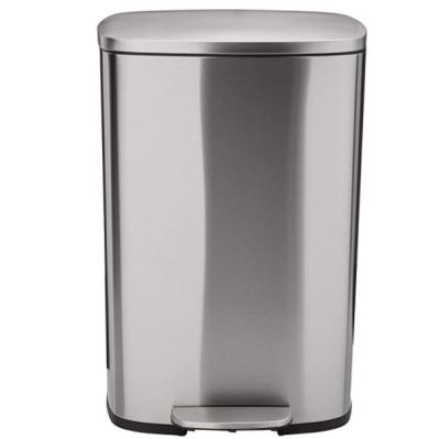 China 201/304/316L/430/420/410 Stainless Steel Anti Rust Metal Bin Soft Close Household Kitchen Recycle Garbage Bin for sale