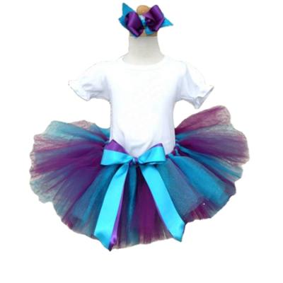 China Lovely plus size babies waistline long pettiskirt TUTU dress handmade crochet dress for girls factory price tutu dress for sale