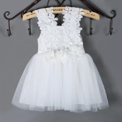 China Princess Summer Boutique Baby Dress Kids Breathable Breathable Dresses Toddler Tutu Mesh Sling Girls Clothes Solid for sale