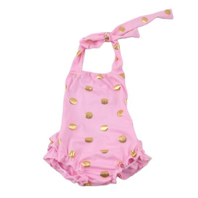 China Newest Design Newborn Casual Clothing Children Casual Clothing Kids Girl Clothes Backless One Piece Child Ruffle Diaper Strap Bubble Romper Wholesale smocked bubble rompers toddler for sale