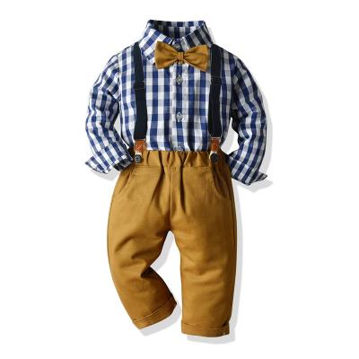 China 3Pcs Breathable Children's Party Dress Sets Baby Boy Gentleman Suit Shirt Tie Pants for sale