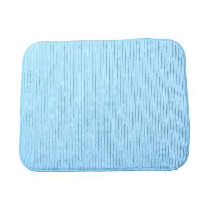 China Sustainable classic style microfiber dish drying mat, ultra absorb water! for sale