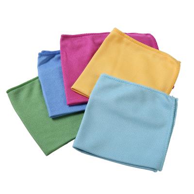 China Sustainable Microfiber Glass Cloth Microfiber Towel Household Lint Free Cleaning Cloth for sale