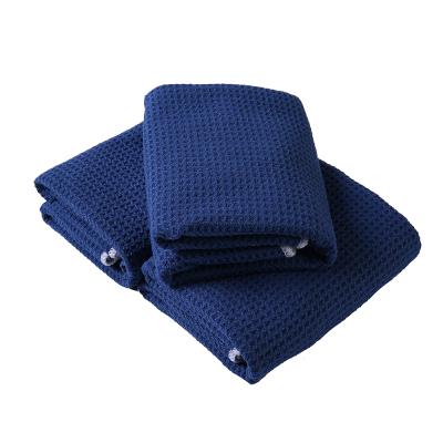 China Viable Water Absorbent Waffle Weave Auto Microfiber Towel Drying Towel Microfiber Golf Cloth for sale