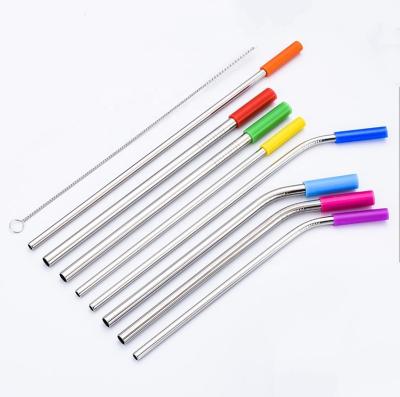 China Amazon Best Seller Sustainable Food Grade Approved Stainless Steel Straws Eco Reusable Metal Drinking Straws for sale