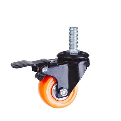 China Other 1.5 Inch Light Duty Furniture Wheel Caster 40mm Furnitur Wheel With Brake for sale