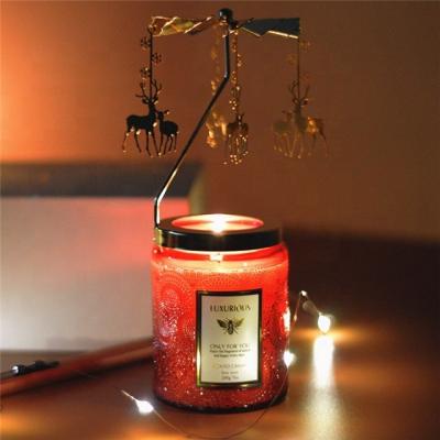 China Home Decoration Wholesale candle jars in bulk Relief glass candle jars with decorative lids for sale