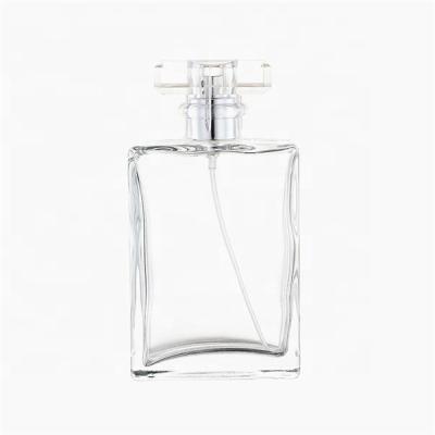 China Personal Care China Supplier 30Ml 50Ml 100Ml Glass Perfume Bottle Black Cap for sale