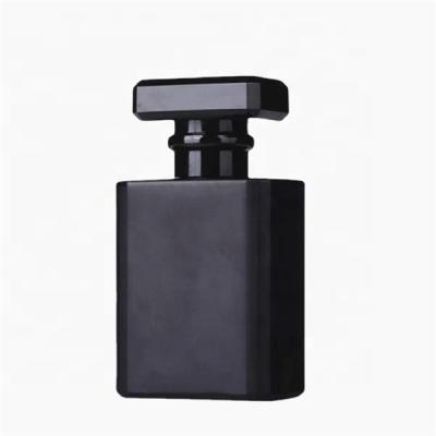 China Personal Care Custom Label Empty Rectangular Shape 30Ml 50Ml 100Ml Glass Black Matt Perfume Bottles With Box for sale