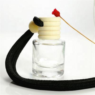 China Personal Care Wholesale Empty 5Ml 8Ml 10Ml Car Perfume Glass Bottle With Rope for sale