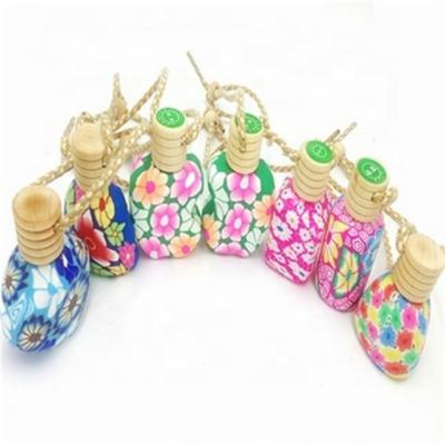 China Personal Care Custom Luxury Clay Car Perfume Bottle Glass Perfume Bottle For Car for sale