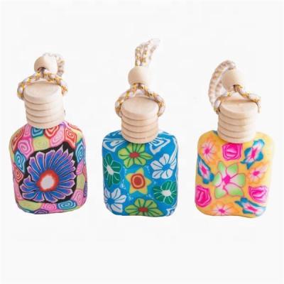 China Personal Care Luxury Mini Size Wooden Cap Glass Car Perfume Bottle Printing for sale