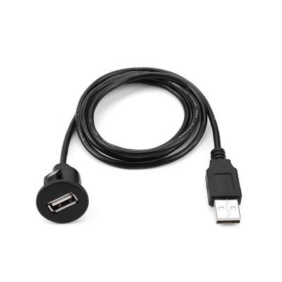 China COMPUTER 1m 2m Universal Car Dash Installation USB 2.0 Male To Single Port USB 2.0 Female Cable for sale