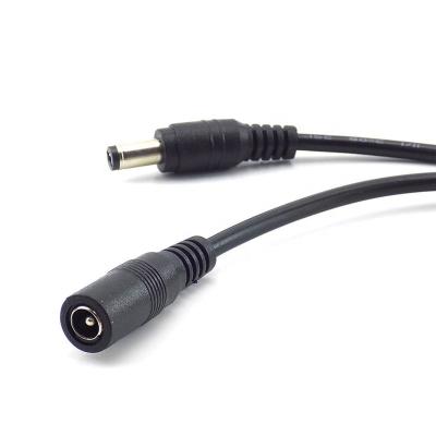 China Telecommunication DC 5.5*2.1 Female to Male DC 5521 Power Extension Cable for CCTV Camera for sale