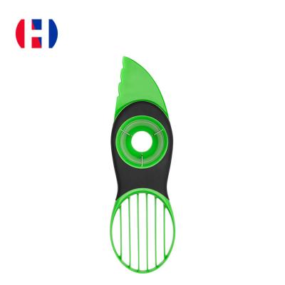 China Multifunctional Avocado Cutter Avocado Separator 3-in-1 Knife Cutting Viable Separator for sale