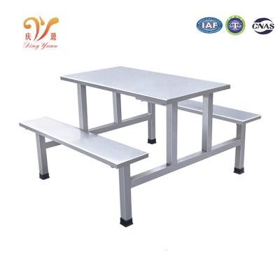 China Easily Assembled Hot Sale Stainless Steel Canteen Table And Chairs For School for sale