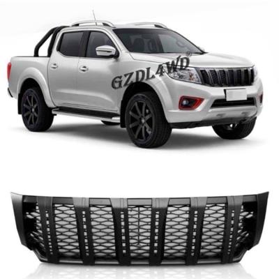 China ABS Black Front Grill Grille With White LED Light For Navara D23 NP300 for sale