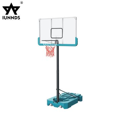 China High Quality Wholesale Adjustable PE Pool Waist Basketball Hoop Pool Basketball Stand With Wheels for sale