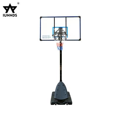 China Hot Selling Adjustable PE Basketball Hoop and Stand, 10ft Portable Outdoor Basketball Hoop Manufacture for sale