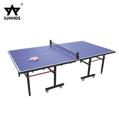 China Foldable / Movable With 8 Wheels Cheap Portable Professional Outdoor Indoor Ping Pong Table Folding Ping Pong Legs for sale