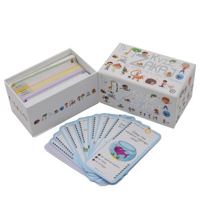 China Customized Thick Paper Printing Playing Cards Paper With Holographic Finished Learn Cards for sale