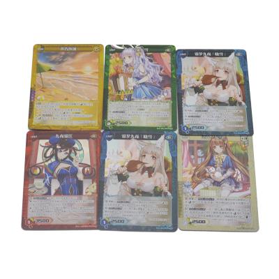 China Japanese Anime Plastic Paper Playing Cards With In 57x87 Mm for sale