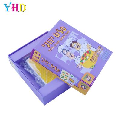 China 2021 YHD board game paper factory produce exquisite color box, gift box two part box for sale