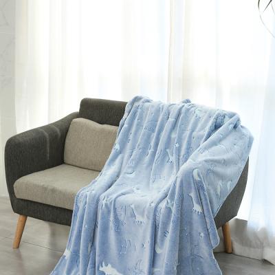 China Hot Products CLASSIC Trending Customizable Blanket With Glow In The Dark Glow Blanket for sale