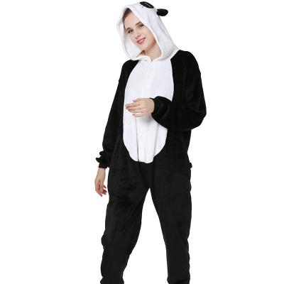 China One Piece Pajamas Thermal Unisex Flannel Winter Sleepwear Hoodie Plush Home Wear Cartoon Animals for sale