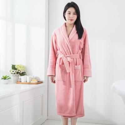 China Hot Selling Custom Women's Luxury Fleece Bathrobe Designer Breathable Sleepwear For Ladies for sale