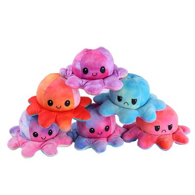 China Custom Double Sided Cute Flip Reversible Reversible Octopus Plush Toy Good Quality Stuffed Toy New for sale