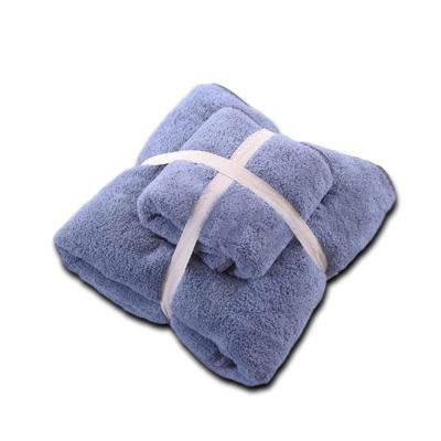 China Wholesale Microfiber Coral Fleece Soft Absorbent Face Bath Towel QUICK DRY Set for sale