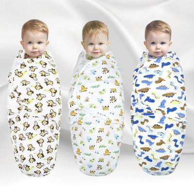 China Manufacturer Custom 100% Breathable Organic Cotton Printed Pattern Muslin Baby Wrap Blanket Baby Sleeping Bag for sale