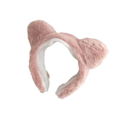 China 2021 Custom Soft Fleece Turban Head Wraps Makeup Spa Bath Hair Accessories Bow Face Headband For Women for sale