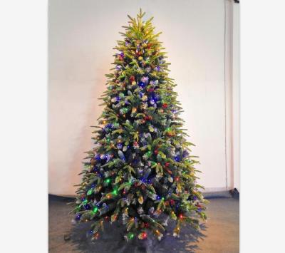 China Hot Selling PVC/PE 7.5' Christmas Trees PE Sheet Christmas Tree Mixed Color Change Led Decoration Christmas Tree for sale