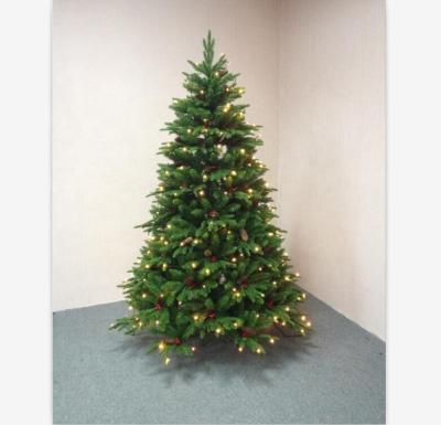 China MIXED PVC/PE Factory Outlet Christmas Trees PE LEAF TREE PINE CONE&BERRIES 180cm DECORATION for sale