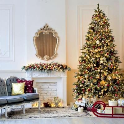 China Small New Christmas Tree Home Decoration Craft Christmas Decorations PVC/PE PE Christmas Tree 100% White for sale