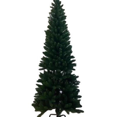 China Eco-friendly Premium PVC Assembled Christmas Tree Pre Lit 210cm Snowy Ornaments Deluxe Frost Christmas Tree for sale