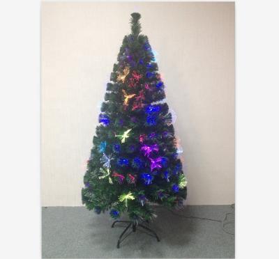 China North American Indoor Artificial Colorful Led Fiber Optic Christmas Tree Eco-friendly Fir Christmas Tree for sale