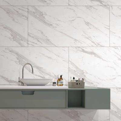 China Homogeneous Porcerlain Tile Marble Looking 600x1200mm Glazed Polished Porcelain Floor Tile for sale