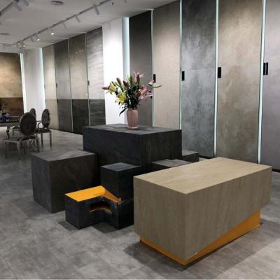 China Rustic Tiles Gray Matt Finished Rustic Anti Slip Porcelain Floor Tiles Artificial Marble Flooring Tiles for sale