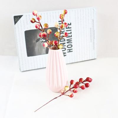 China Eve Christmas Decoration Type Craspedia Billy Balls of Berry Simulation Single Small Red Holly For New Year Christmas Day Decoratiom red simulation manual for sale