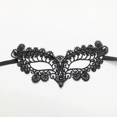 China Halloween Styles Lace Masquerade Mask Women Black Eye Mask For Halloween Carnival Party Masks for sale