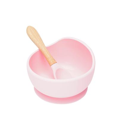 China Stable Dish for Kids Bpa Free New Products Baby Silicone Bowl Baby Feeding Silicone Dishes Silicone Dinner Dish for sale