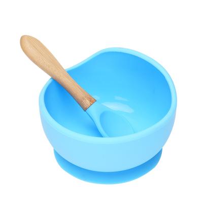 China Stable dish for factory hot sale baby food grade silicone baby dinner Eco-friendly non-toxic bowl for sale