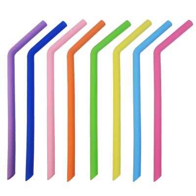 China Disposable Drink Cups With Straws Recyclable Silicone Reusable Drinking Straws for sale