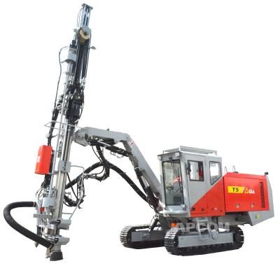 China Full Top-Hammer Sample Hydraulic Drillrig Available Top Hammer Outdoor Drill Rig For Quarrying Construction APCOM T5 for sale